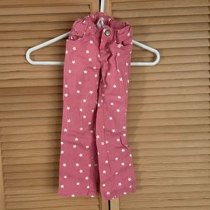 Girls pink star jeans